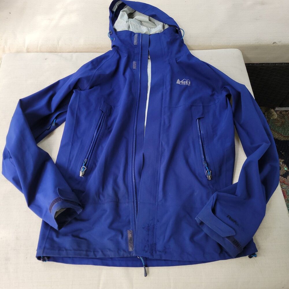REI Co-Op  Full Zip Hooded Jacket Peak 2.5L sz M BLUE